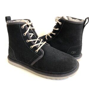 UGG MEN HARKLEY WATERPROOF NEW NAVY SHEARLING SUEDE BOOTS US 8 / EU 41 / UK 7